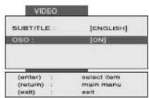 Finlux CT1402T DVD - AUDIO MENU: - 1