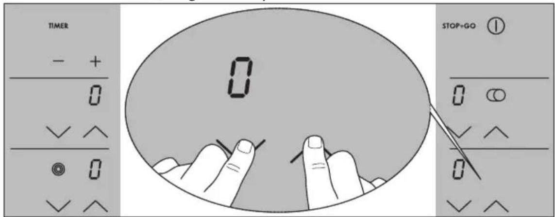 TIMER - + 0 ✓ ↑ 0 0 ✓ ↑ 0 STOP+GO ① 0 ○ ✓ ↑ 0 ✓ ↑