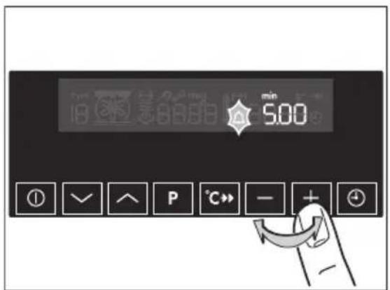 5.00 ① √ ∧ P °C→ - + ⏻