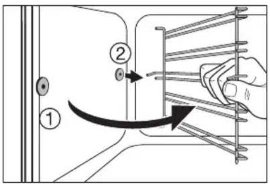AEG-ELECTROLUX E 3000-5 B - Inschuifroosters losnemen - 2