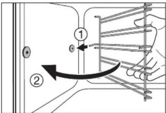 AEG-ELECTROLUX E 3000-5 B - Inschuifroosters losnemen - 3