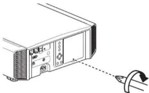 JVC DLA-X5000BE - Bevestig het lampdeksel - 1