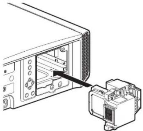JVC DLA-X5000BE - Monteer de nieuwe lampeenheid - 1