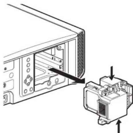 JVC DLA-X5000BE - Trek de lampeenheid naar buiten - 1