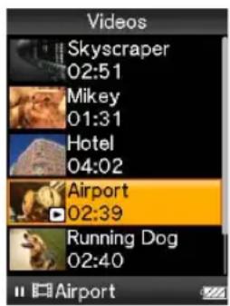 SONY Walkman NWZ-E445 - Selecteer in het [Home]-menu Videos] gewenste video. - 1