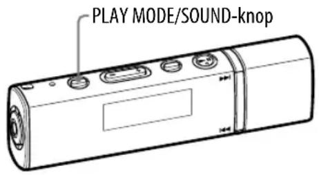 PLAY MODE/SOUND-knop