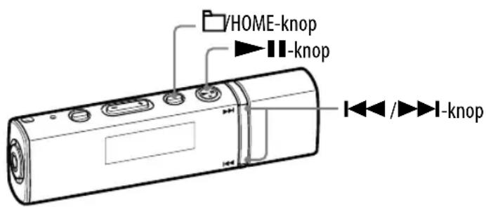 /HOME-knop ▶/▶-knop ◀◀/▶▶-knop