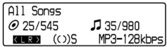 All Songs © 25/545 KL R > (--)S 35/980 MP3-128kbps