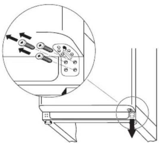AEG-ELECTROLUX 75230 GA - Draairichting van de deur wisselen - 3