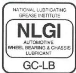 NATIONAL LUBRICATING GREASE INSTITUTE NLGI AUTOMOTIVE WHEEL BEARING & CHASSIS LUBRICANT GC-LB