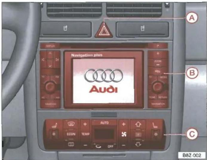 Navigatie plus Audi B C B8Z-002