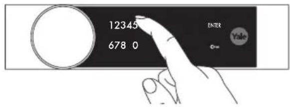 12345 678 0 ENTER Yale