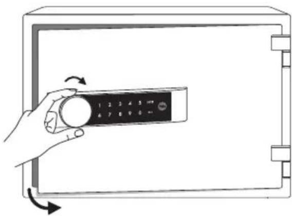 Yale YDM/420/FG3 - De kluis met behulp van de noodbatterij openen - 2