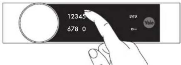 12345 678 0 ENTER Yale