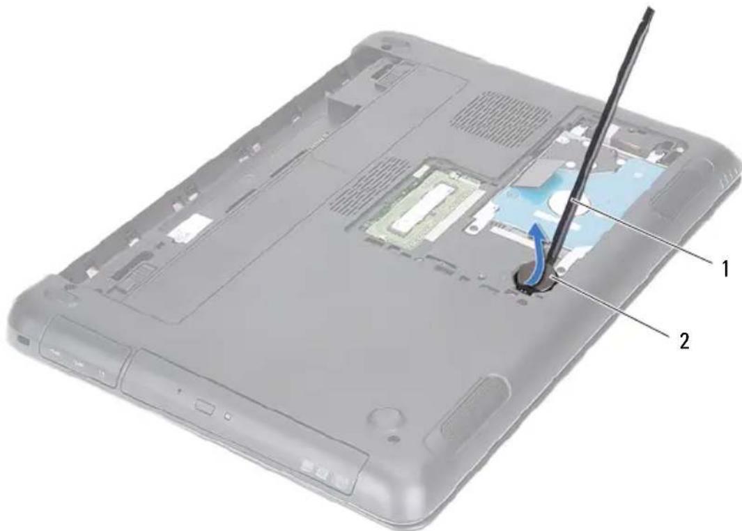DELL Inspiron 14z-N411z - De knoopbatterij verwijderen - 1