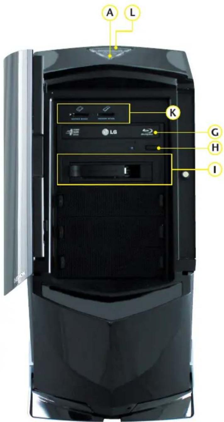 MEDION Erazer X5714 - Voorkant - 2