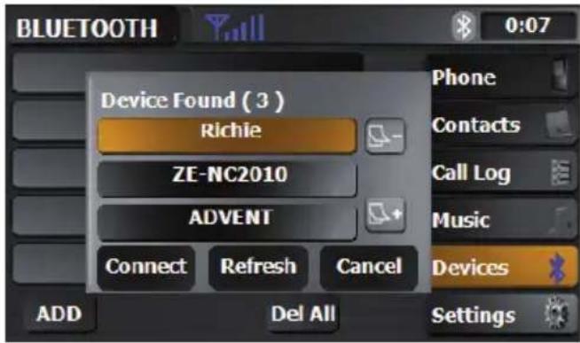 ZENEC ZE-NC2010 - Zoeken naar een mobiele telefoon in de buurt - 1