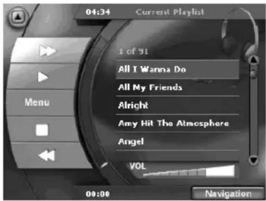 VDO PN2050 - Audio files afspelen – De Music-Player - 2