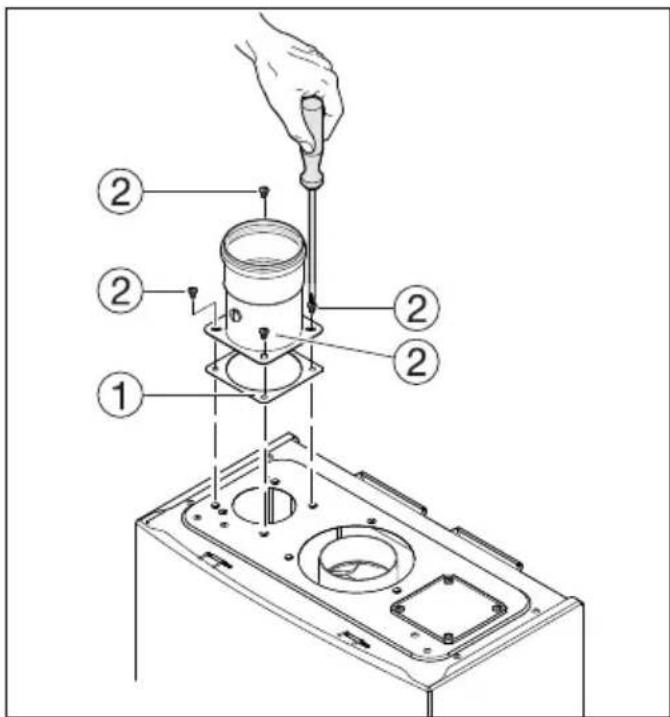 BOSCH Therm 8000S GWH 27 - Monteren luchttoevoeradapter - 1