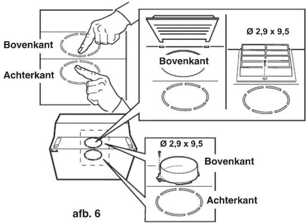 Bovenkant Achterkant Ø 2,9 x 9,5 Bovenkant Ø 2,9 x 9,5 Bovenkant Achterkant afb. 6