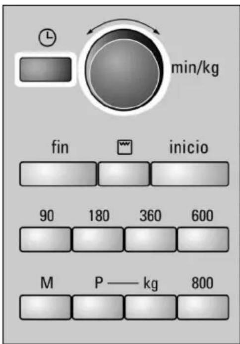 min/kg fin inicio 90 180 360 600 M P — kg 800