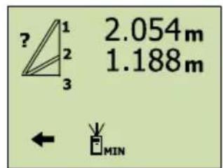 ? 1 2 3 2.054m 1.188m ← MIN