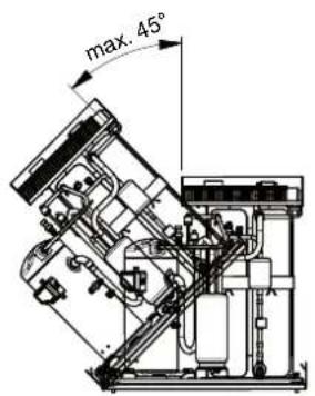 max. 45°