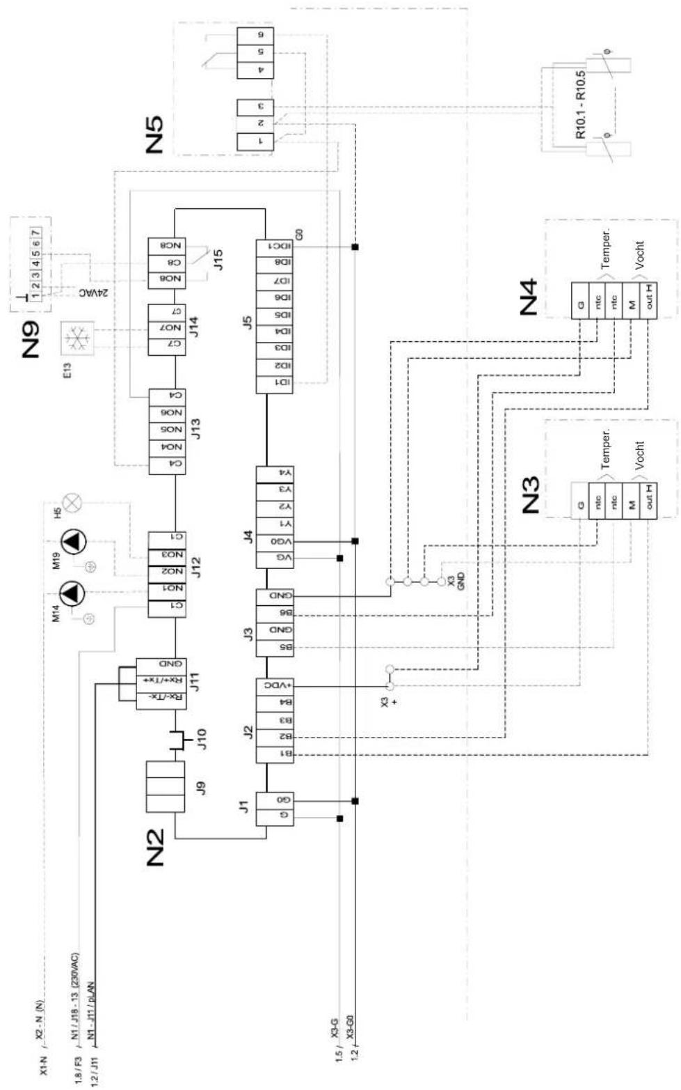 DIMPLEX LI 16TER plus - Aansluitschema koelregelaar - 1