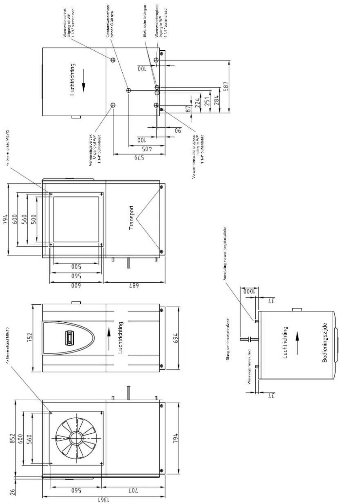 DIMPLEX LI 16TER plus - Afmetingen LI 11TER+ - 1