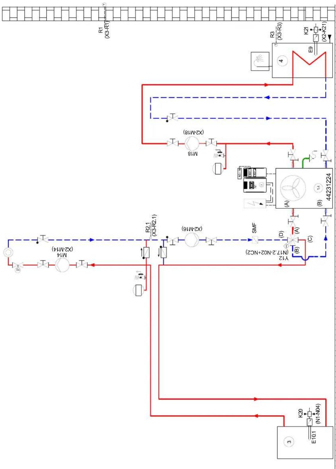 DIMPLEX LA 35TUR plus - Mono-energetische installatie met vierwegventiel verwarmen en koelen en warm water - 1