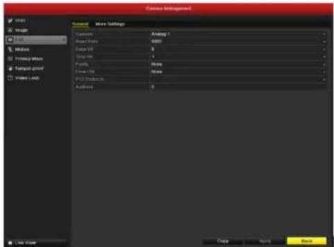 Hikvision DS-8108HDI-ST - PTZ Instellingen - 1