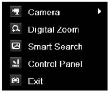 Camera Digital Zoom Smart Search Control Panel Exit