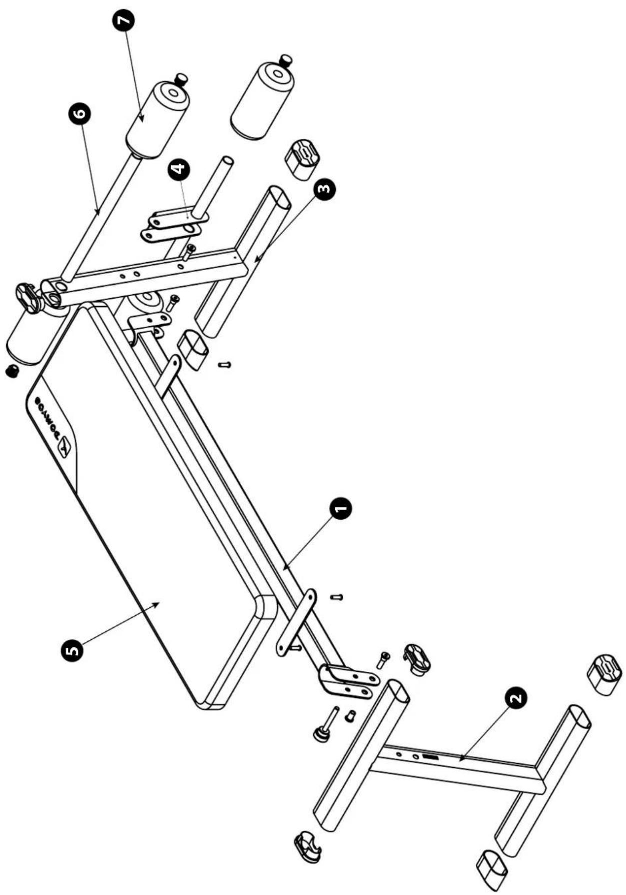 DOMYOS ABS 100 Bench - ■ GARANTIEBEWIJS - 1