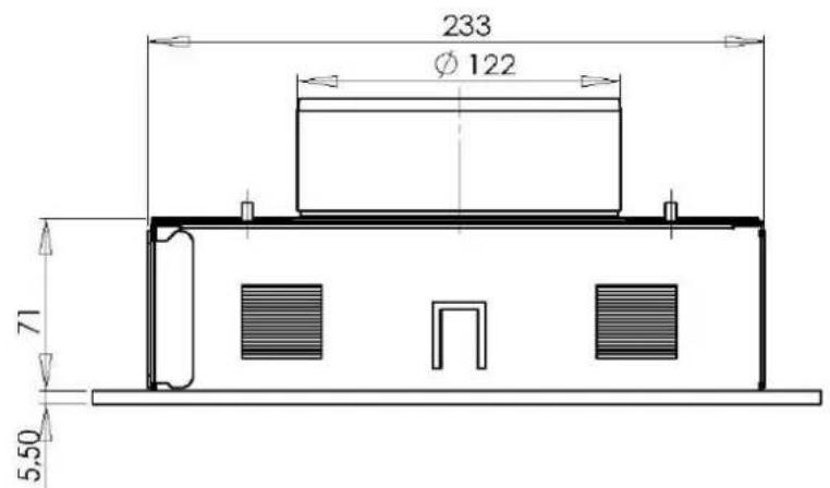 233 Ø 122 71 5.50