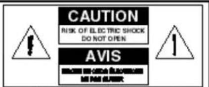 CAUTION RISK OF ELECTRIC SHOCK DO NOT OPEN AVIS WHOLE SHOCKS SLABORATION MINI SLABOR