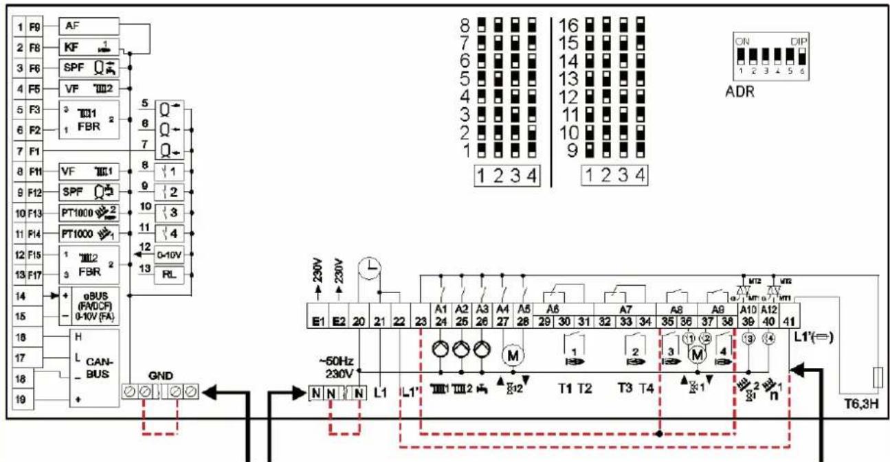 REMKO Multitalent Manager - Toewijzing contacten Merlin I/O-printplaat - 1