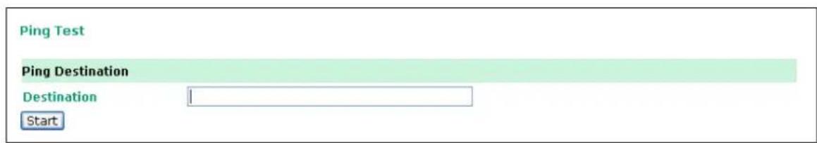 Ping Test Ping Destination Destination Start