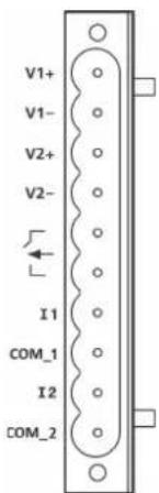 V1+ V1- V2+ V2-- I1 COM_1 I2 COM_2