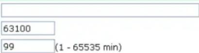 63100 99 (1 - 65535 min)