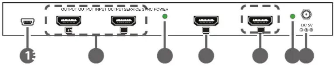 CYP QU-8-4K-22 - Rear Panel - 1