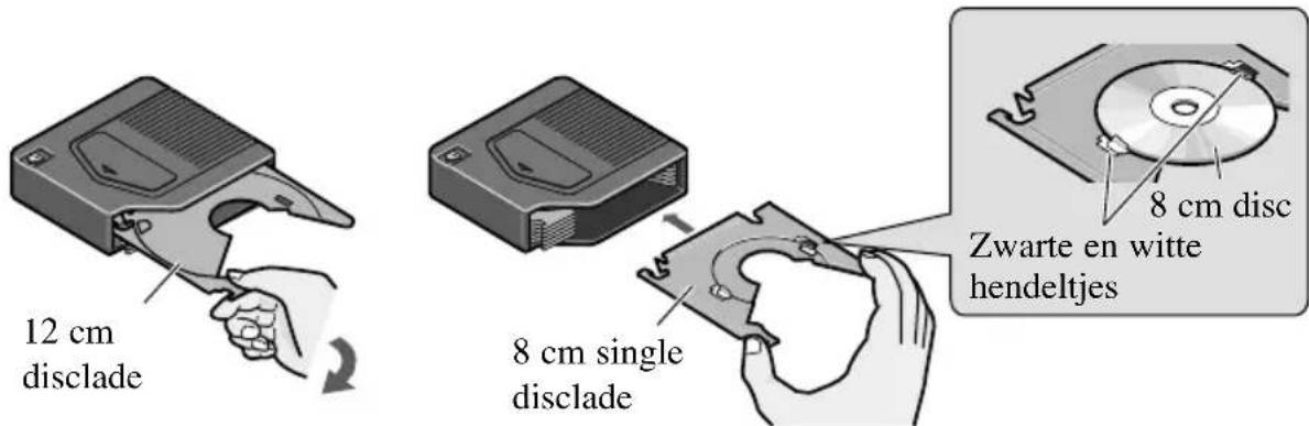 12 cm disclade 8 cm single disclade 8 cm disc Zwarte en witte hendeltjes