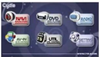 Cyclie NAVI MUNICATIONS DVD ONJ AUTOMICS RADIO AV-IN AV-CONTROL 25 UTIL UTIL CONTROL SETTING SETTING WWW.CTEA.COM
