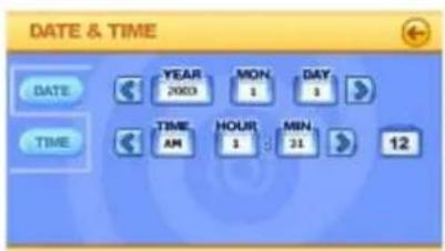 DATE & TIME DATE YEAR 2003 MON 1 DAY 1 TIME AM HOUR 1 MIN 31 12 TIME