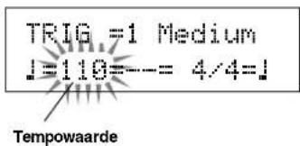 TRIG =1 Medium ↓=110---= 4/4=↓ Tempowaarde
