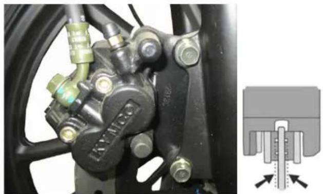 KYMCO K-Pipe 125 (2013) - Vrije slag van de achterremhevel: 20 - 30 mm - 1