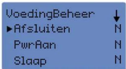 VoedingBeheer ►Afsluiten PwrAon Slaap