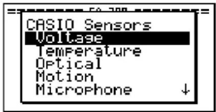CASIO Sensors Voltage Temperature Optical Motion Microphone ↓