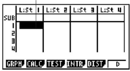 CASIO FX-9860GII V2.0 - Voor u met statistische berekeningen begint - 1
