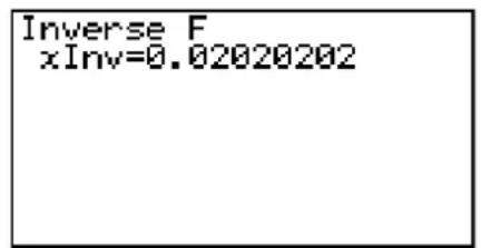 Inverse F xInv=0.02020202