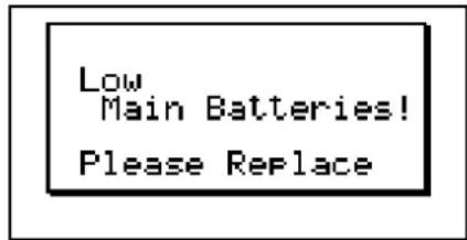 CASIO FX-9860GII V2.0 - ■ Waarschuwing bij te zwakke batterijen - 1